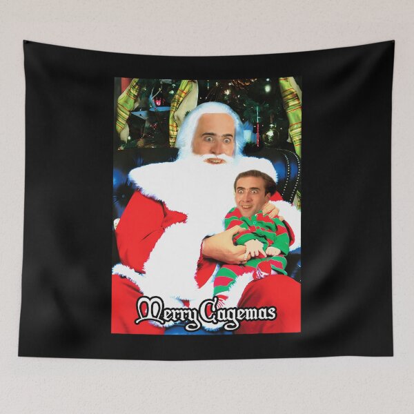 Item preview, Merry Cagema.s San.ta Kn.ee Nico.las Cag.e Christmas designed and sold by cocoshoppy.