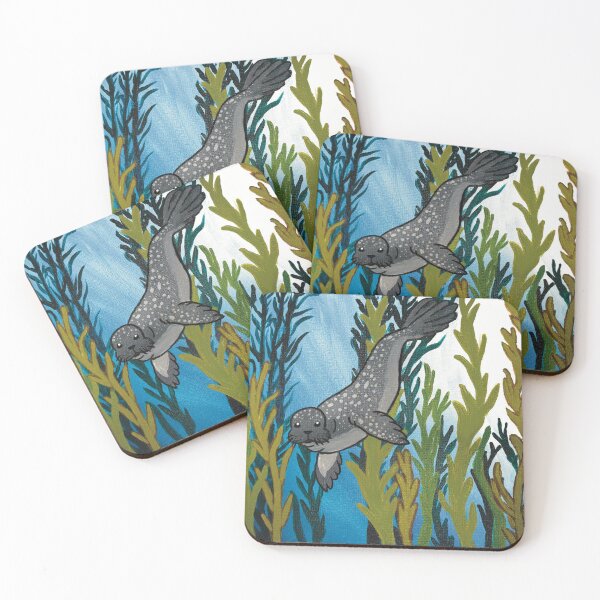Item preview, Foca en un bosque de algas designed and sold by KeelerCrafts.
