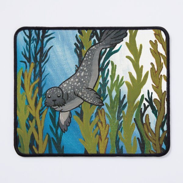 Item preview, Seal in a kelp forest designed and sold by KeelerCrafts.