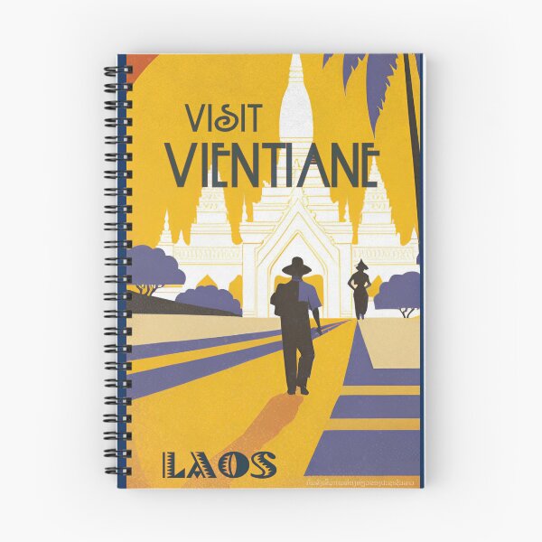 Item preview, Vintage Travel Art Print – Visit Vientiane, Laos: People’s Tourism Promotion Bureau designed and sold by Lost-Horizons.