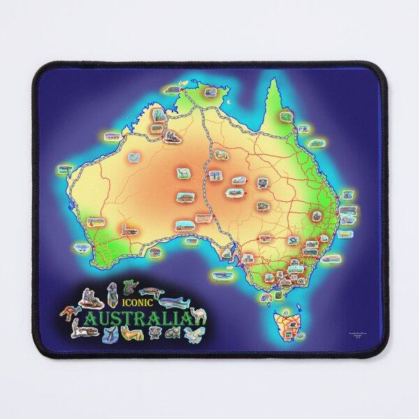 Item preview, AUSTRALIA roads map designed and sold by davidfraser.