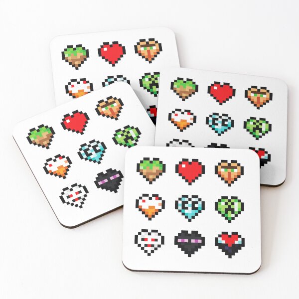 Item preview, Craftee Gaming's Hearts Turquoise designed and sold by ronaldomelo.