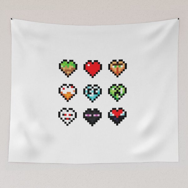 Item preview, Craftee Gaming's Hearts Turquoise designed and sold by ronaldomelo.