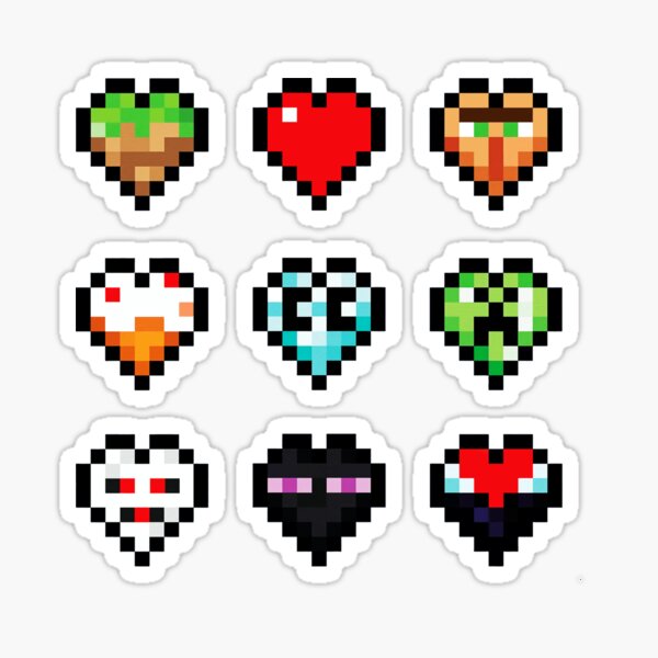 Craftee Gaming's Hearts Turquoise Sticker