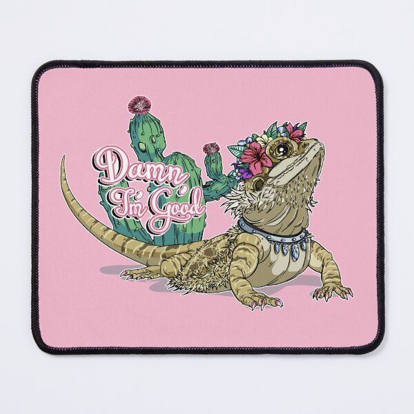 Item preview, Beautiful Bearded Dragon with Diamonds and Cactus Text designed and sold by iduzarts.