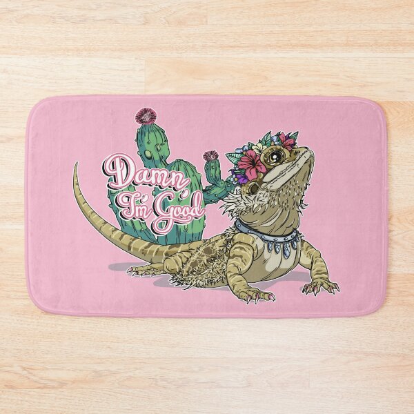 Item preview, Beautiful Bearded Dragon with Diamonds and Cactus Text designed and sold by iduzarts.