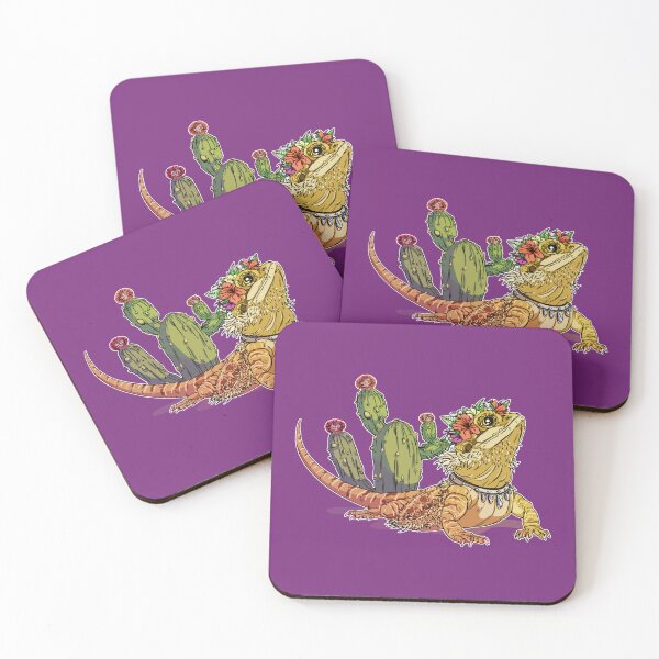 Item preview, Beautiful Bearded Dragon with Diamonds and Cactus Text designed and sold by iduzarts.