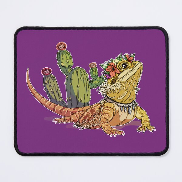 Item preview, Beautiful Bearded Dragon with Diamonds and Cactus Text designed and sold by iduzarts.