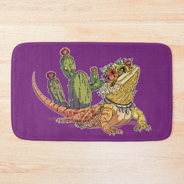 Item preview, Beautiful Bearded Dragon with Diamonds and Cactus Text designed and sold by iduzarts.