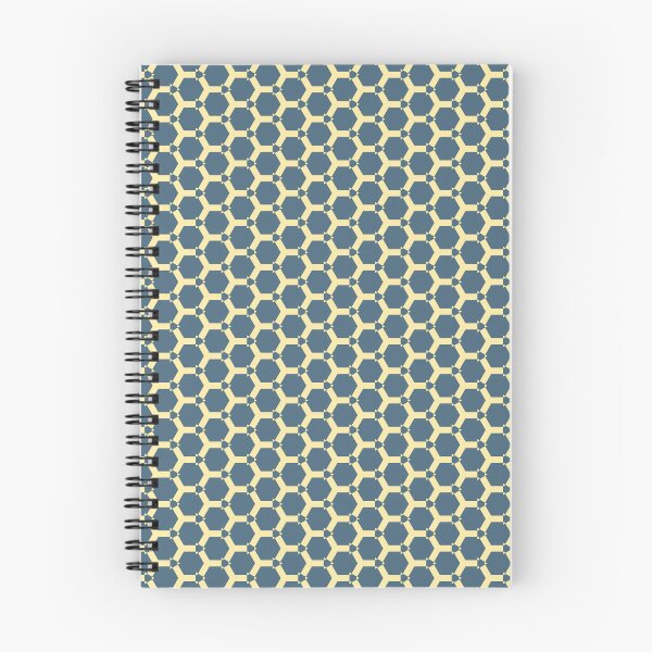 Item preview, Geometric Hexagonal Pattern in Blue and Beige designed and sold by Genie-0750.
