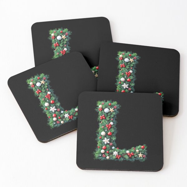 Item preview, Christmas Winter Holiday Letter L designed and sold by SStarDesigns.