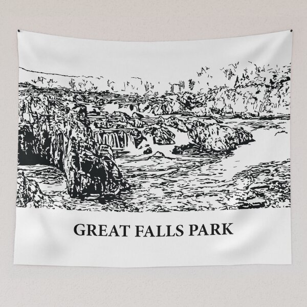 Item preview, Great Falls Park designed and sold by Lakeric Cityscapes.