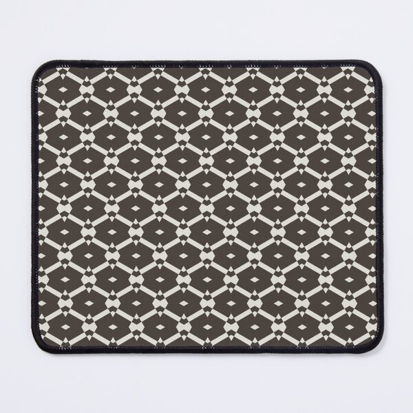 Item preview, Geometric Lattice Pattern in Black and White designed and sold by Genie-0750.