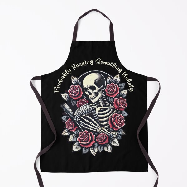 Item preview, Skeleton Reading Something Unholy – Gothic Book Lover Design designed and sold by Victor Shadehorn.