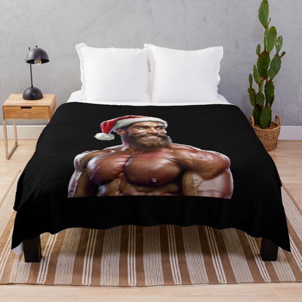 Item preview, Gift Wrapped Santa Daddy Hunk Gay Christmas Pride Graphic Design designed and sold by ItsAKinkThing.