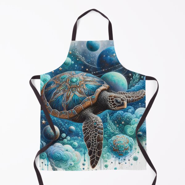 Item preview, Fantasy Boho Sea Turtle in Space designed and sold by MoodyMuseArt.