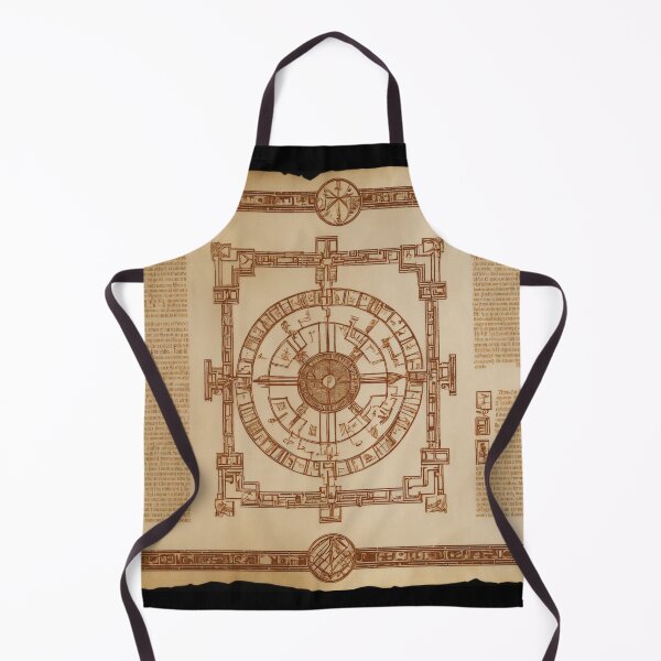 Item preview, Ancient Scroll Blueprint: Intricate Design with Geometric and Text Elements designed and sold by subhamkapoor.