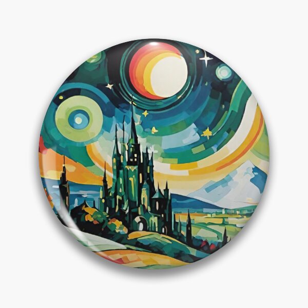 Item preview, Emerald City Starry Night Landscape designed and sold by arivervixen.
