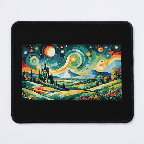 Item preview, Emerald City Starry Night Landscape designed and sold by arivervixen.