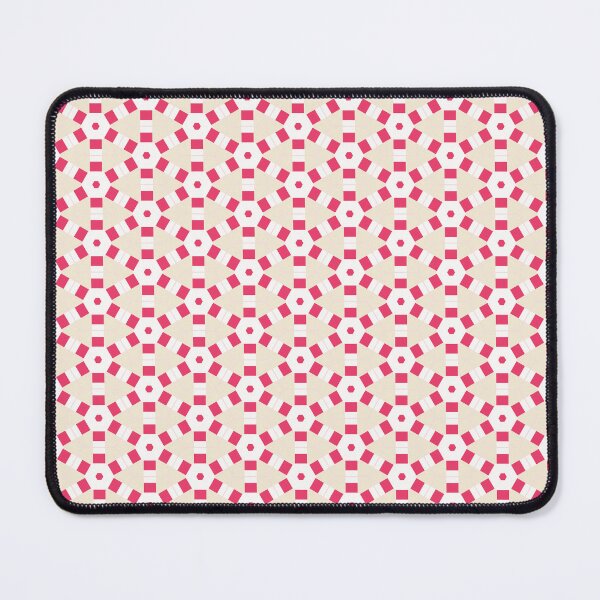 Item preview, Geometric Hexagonal Pattern in Red and White designed and sold by Genie-0750.