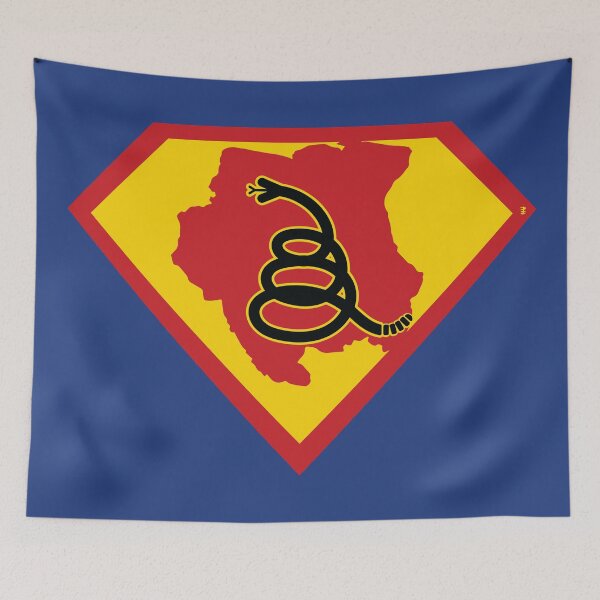 Item preview, SURINAME  - Freedom Is The Superpower - Modern Gadsden Snake Flag - Dont Tread On Me SUPERHERO design designed and sold by pelagio.