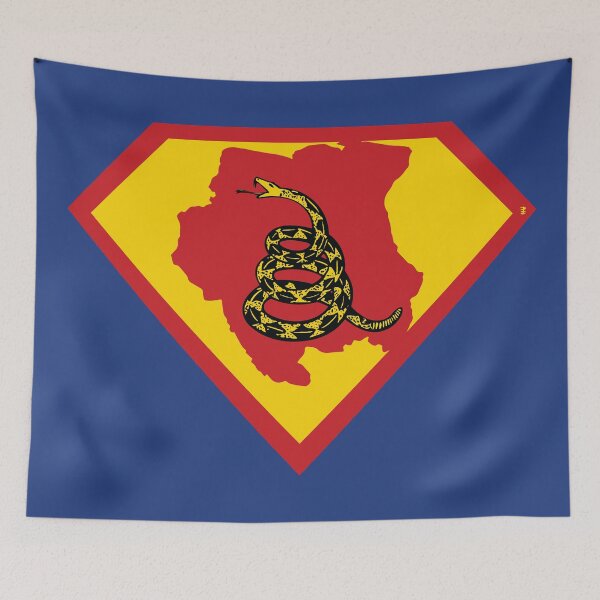 Item preview, SURINAME  - Freedom Is The Superpower - Gadsden Snake Flag - Dont Tread On Me SUPERHERO design designed and sold by pelagio.