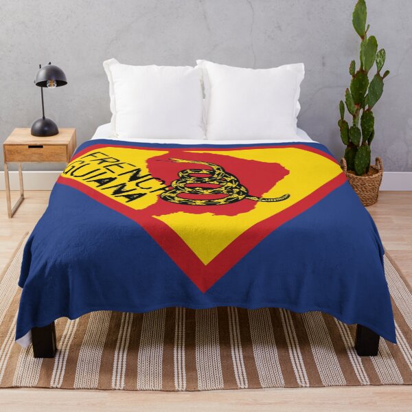 Item preview, FRENCH GUIANA  SPELL OUT - Freedom Is The Superpower - Gadsden Snake Flag - Dont Tread On Me SUPERHERO design designed and sold by pelagio.