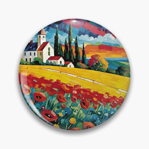 Item preview, Poppy Fields and Yellow Brick Road Landscape designed and sold by arivervixen.