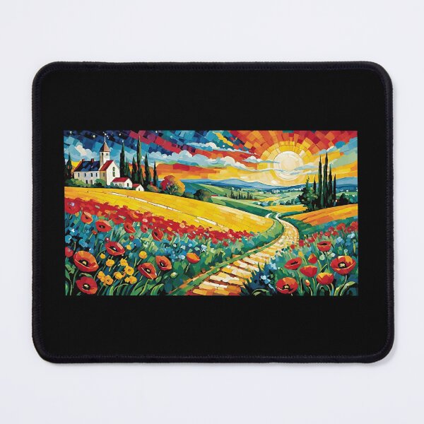 Item preview, Poppy Fields and Yellow Brick Road Landscape designed and sold by arivervixen.