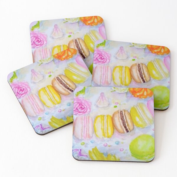 Item preview, Colorful Macarons watercolor design  designed and sold by happiartworks .