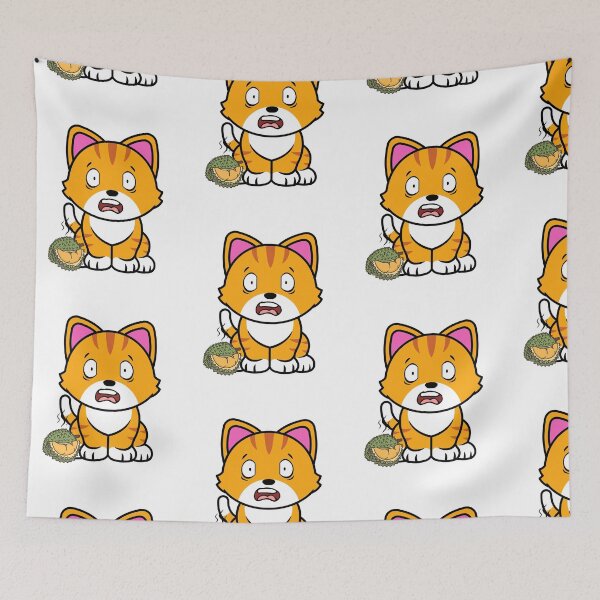 Item preview, Funny orange cat smells a durian designed and sold by Pet Station.