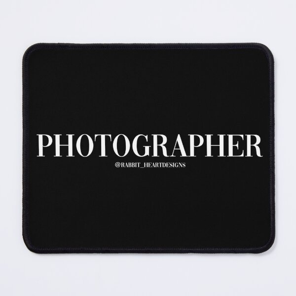 Item preview, Photographer White Text designed and sold by RabbitHeartArt.
