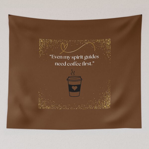 Item preview, Mystical Mornings Start with Coffee designed and sold by NettaArts.