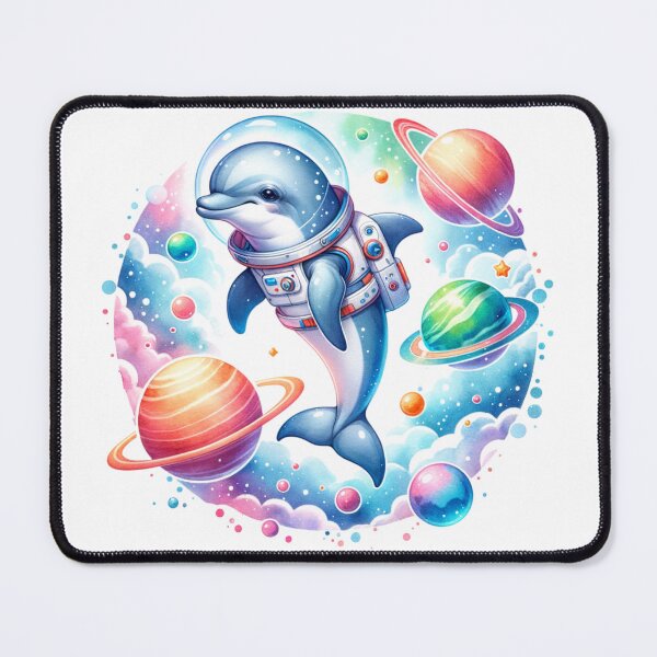 Item preview, Reach for the Stars : Adorable Dolphin Astronaut in Space Adventure! designed and sold by Eksama Design.