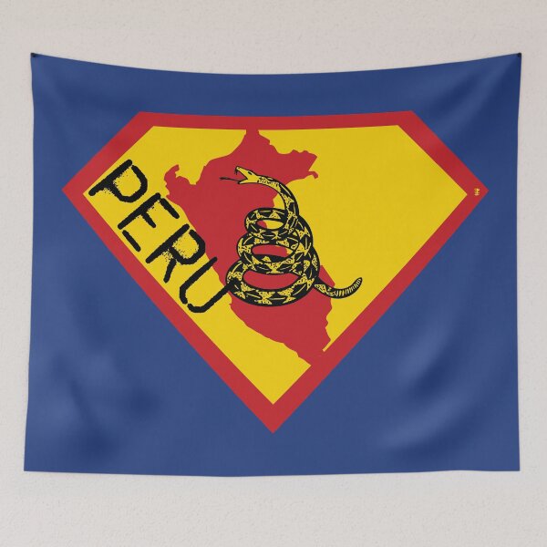 Item preview, PERU  SPELL OUT - Freedom Is The Superpower -  Gadsden Snake Flag - Dont Tread On Me SUPERHERO design designed and sold by pelagio.