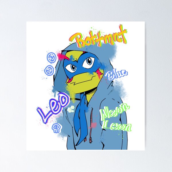 Item preview, Leo in Hoodie spray paint designed and sold by Nik's Fanart.