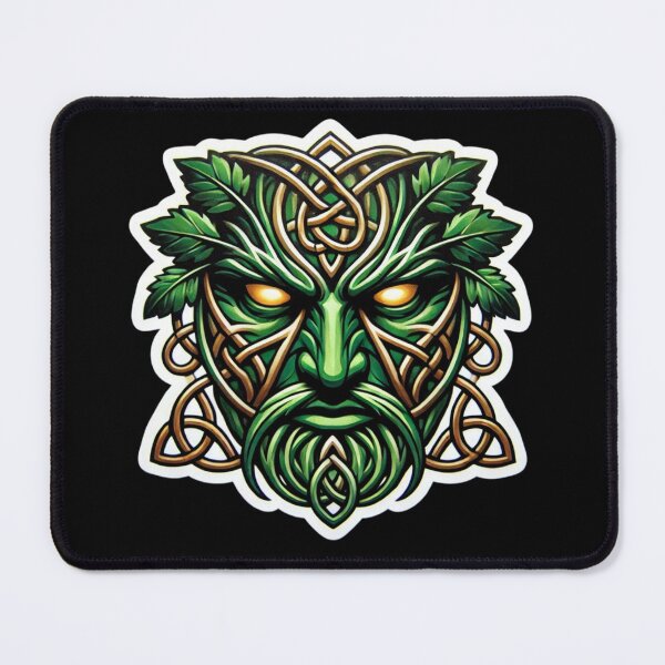Item preview, Celtic Greenman Print designed and sold by PinUpPizzazz.