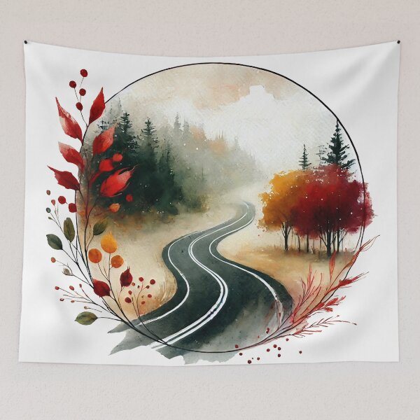 Item preview, Autumn Winding Road designed and sold by ChrisButler.