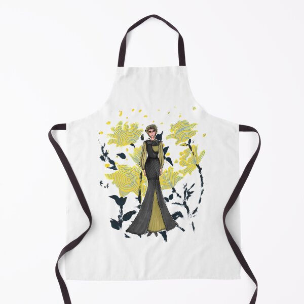 Item preview, Fashion illustration women in green gown with short hair designed and sold by tenkenryujin.
