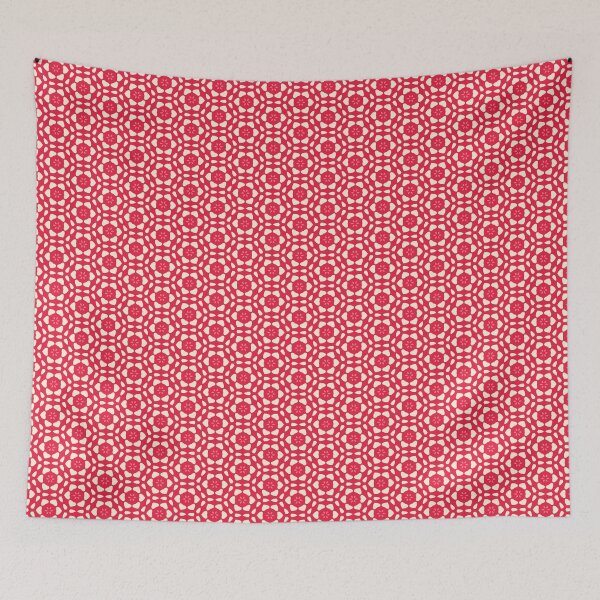 Item preview, Geometric Red Floral Pattern designed and sold by Genie-0750.