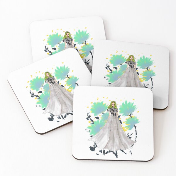 Item preview, Fashion illustration green hair girl with green gown  designed and sold by tenkenryujin.