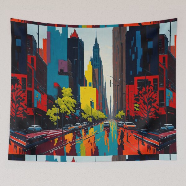 Item preview, Melbourne Australia City Painting Pinterest Aesthetic designed and sold by druidwolfart.