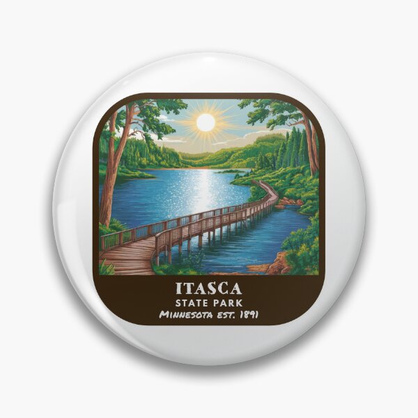 Item preview, Vintage Itasca State Park (Minnesota State Park) designed and sold by RabbitK.