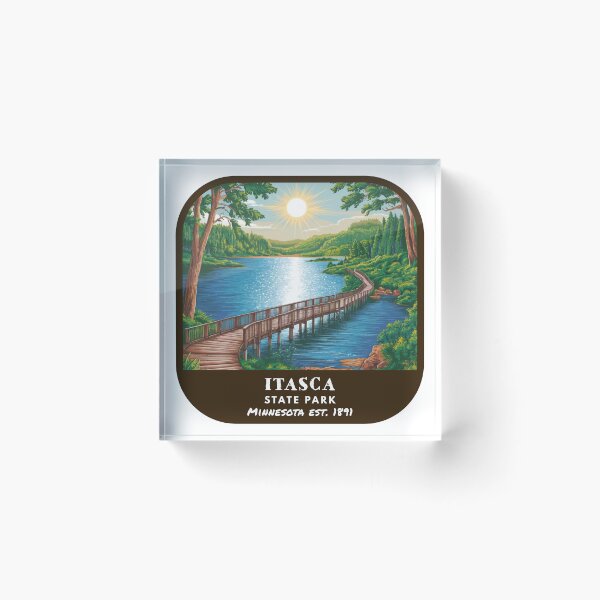 Item preview, Vintage Itasca State Park (Minnesota State Park) designed and sold by RabbitK.
