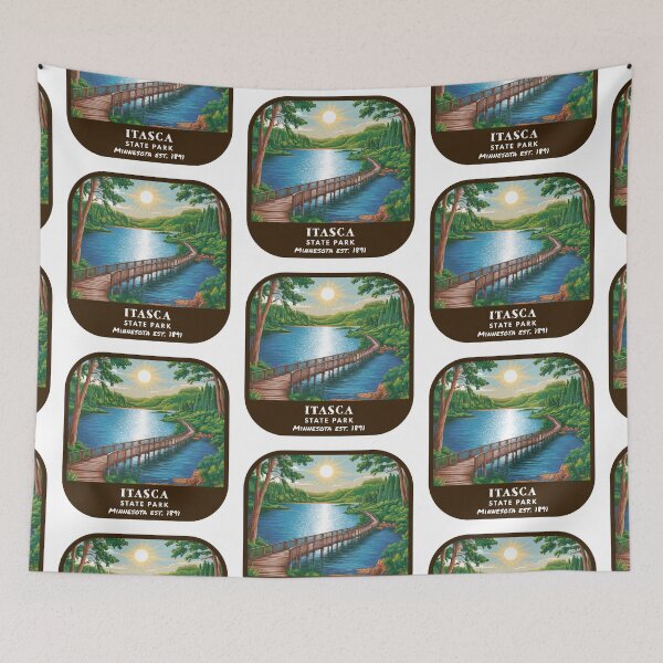 Item preview, Vintage Itasca State Park (Minnesota State Park) designed and sold by RabbitK.