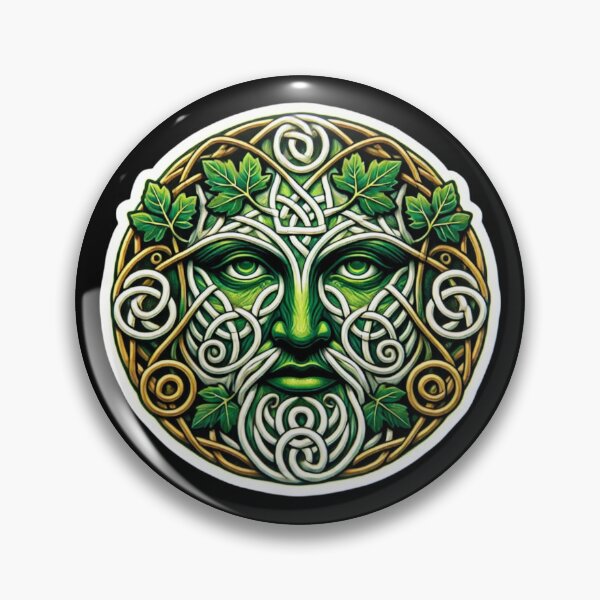 Item preview, Celtic Greenman Print designed and sold by PinUpPizzazz.