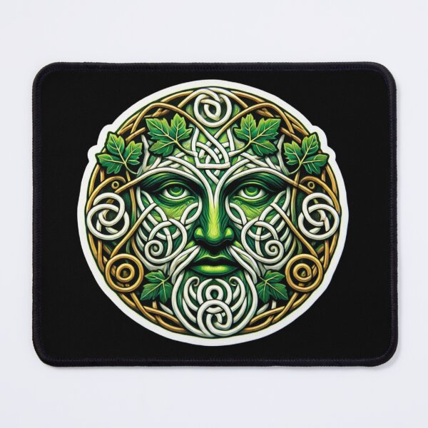 Item preview, Celtic Greenman Print designed and sold by PinUpPizzazz.