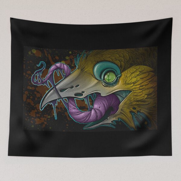 Item preview, Birdy Horror - Chartreuse designed and sold by HouseOfWhispers.