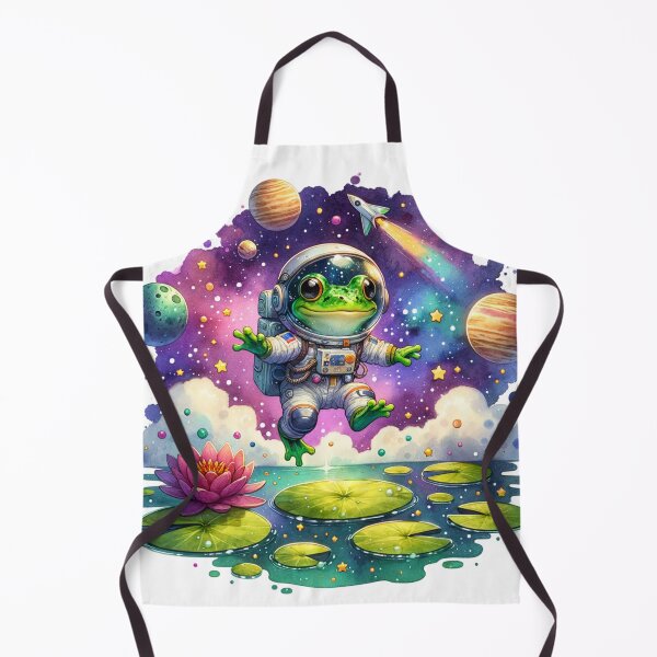 Item preview, Reach for the Stars : Adorable Frog Astronaut in Space Adventure! designed and sold by Eksama Design.