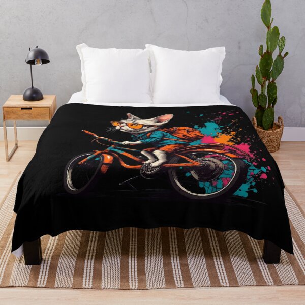 Item preview, American shorthair cat on a bike designed and sold by Furrifico.